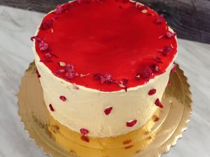 Mascarpone / maliny